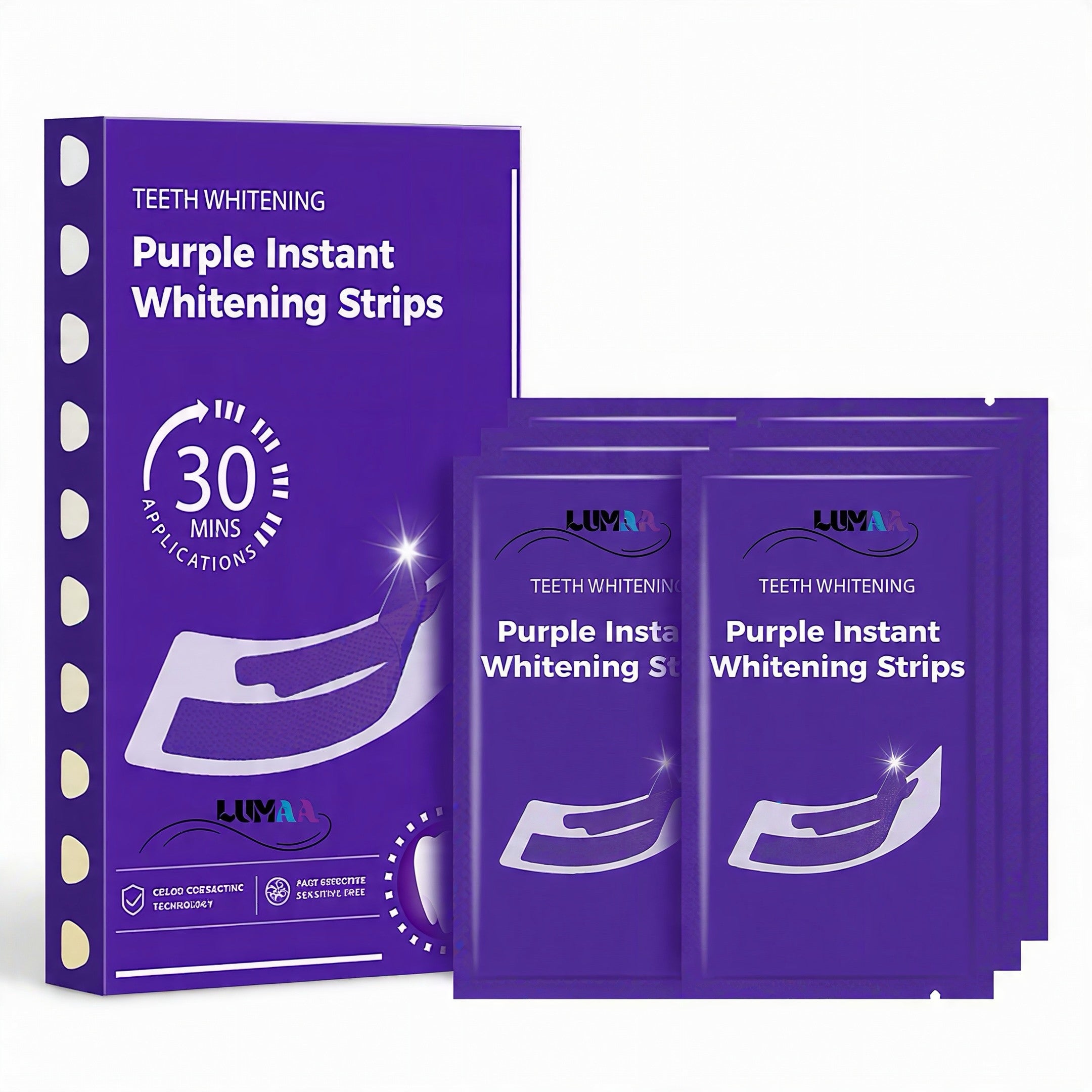 LUMAA Dual-Bright™ Purple Whitening Strips